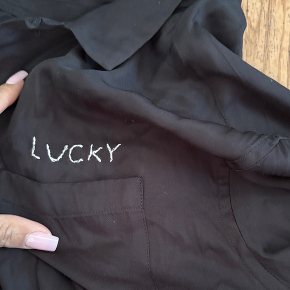 All Saints black button down - Picture 3 of 4